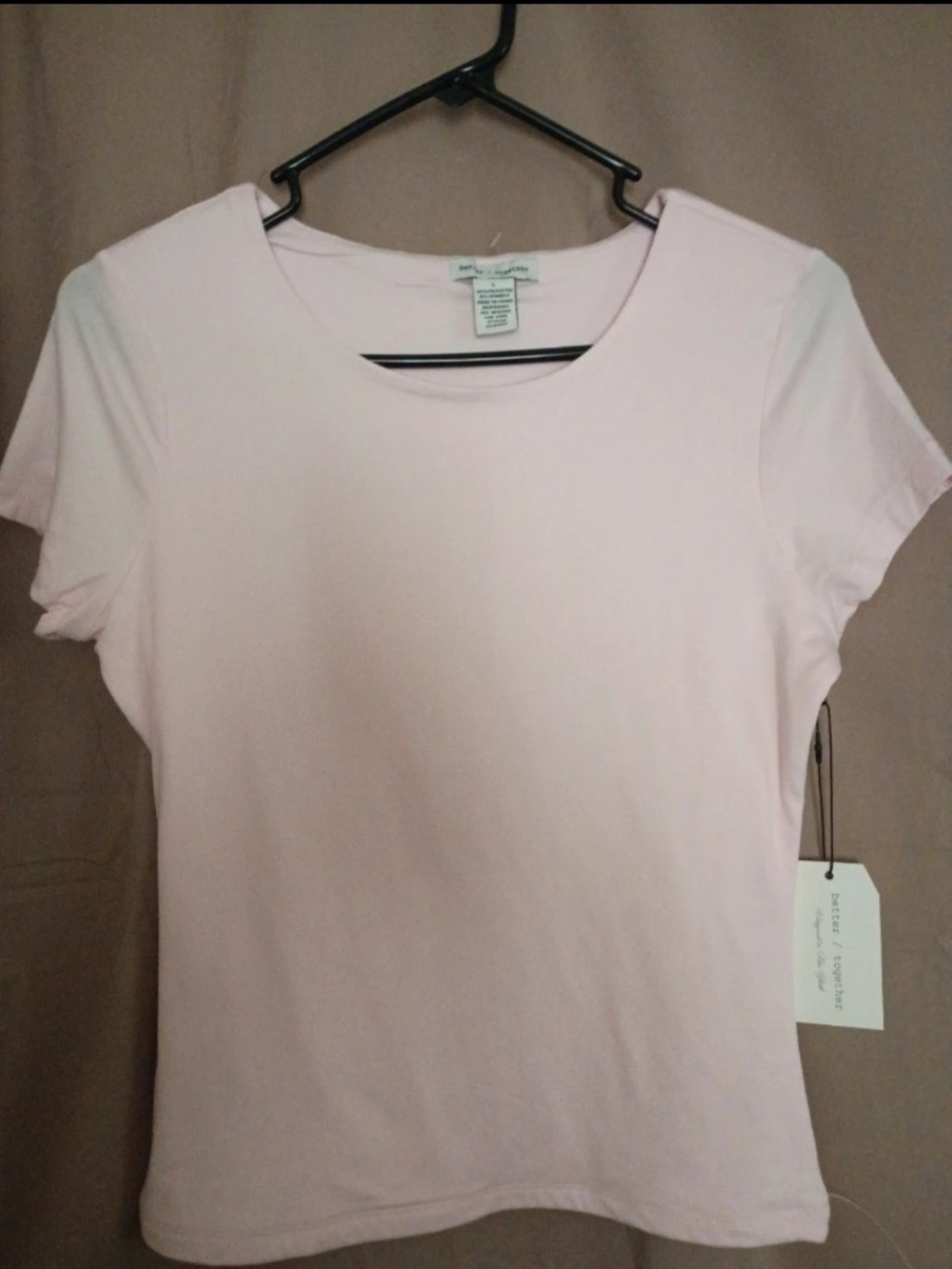 Everyday Crewneck Tee in Light Pink Better Together Brand